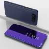 Clear view standing cover for Samsung Galaxy A80 purple